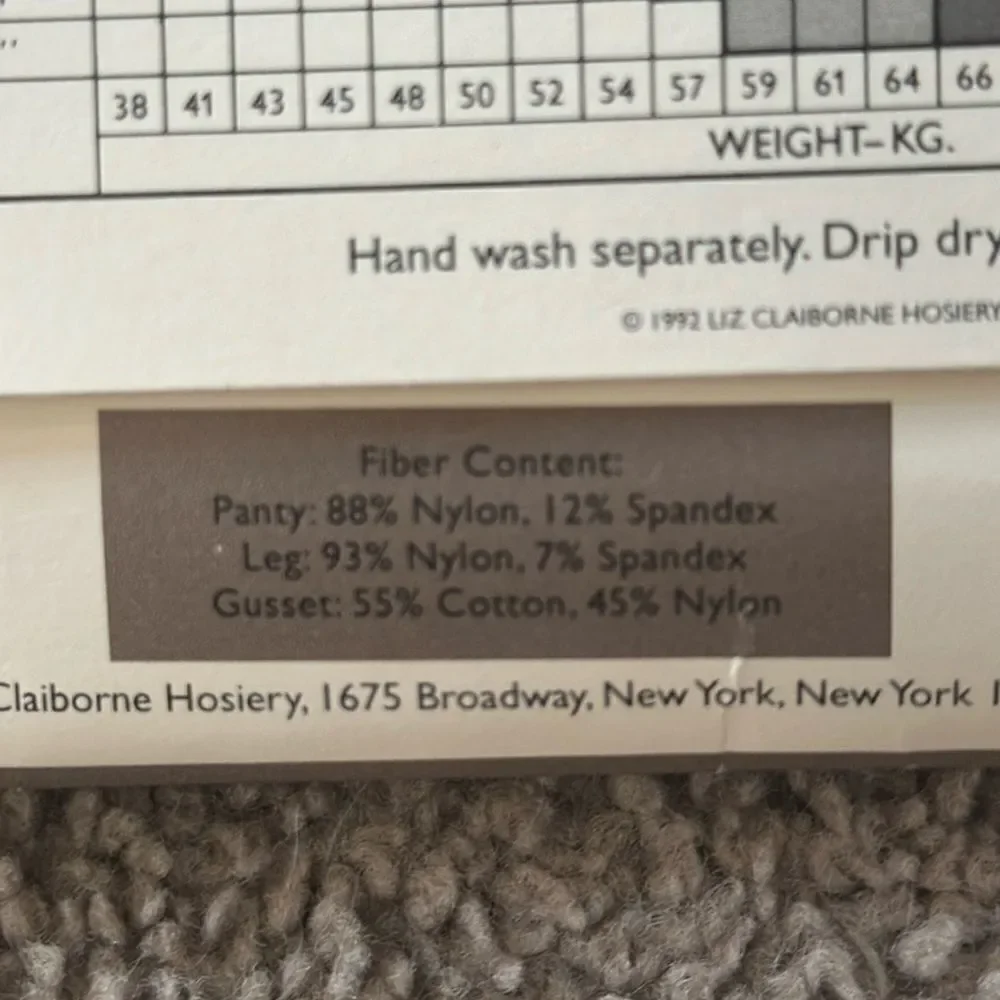Liz Claiborne Silky Opaque Control Top Hose!